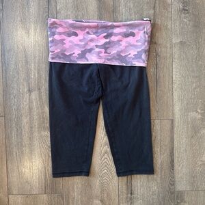 Vs pink foldover capris